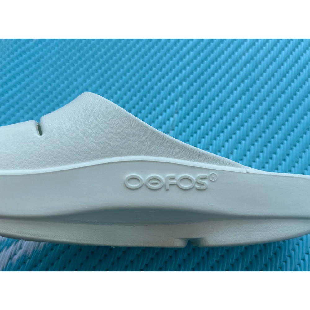 OOFOS OOahh Recovery Slides Women's 8 Cream Comfort Sandals Athleisure - Picture 11 of 11